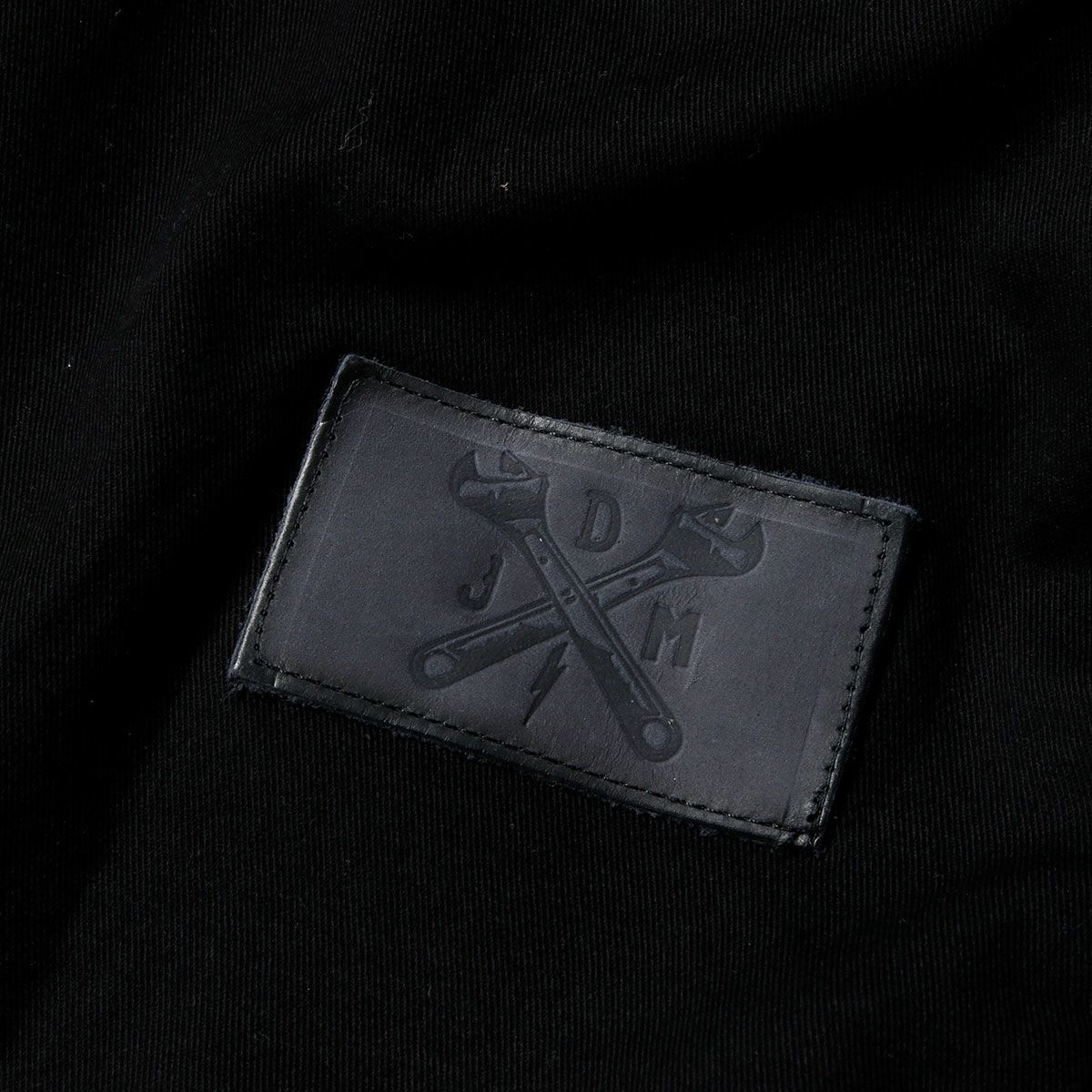 John Doe｜XTM モトシャツ プリズン｜ファブリック｜ブラック×ホワイト