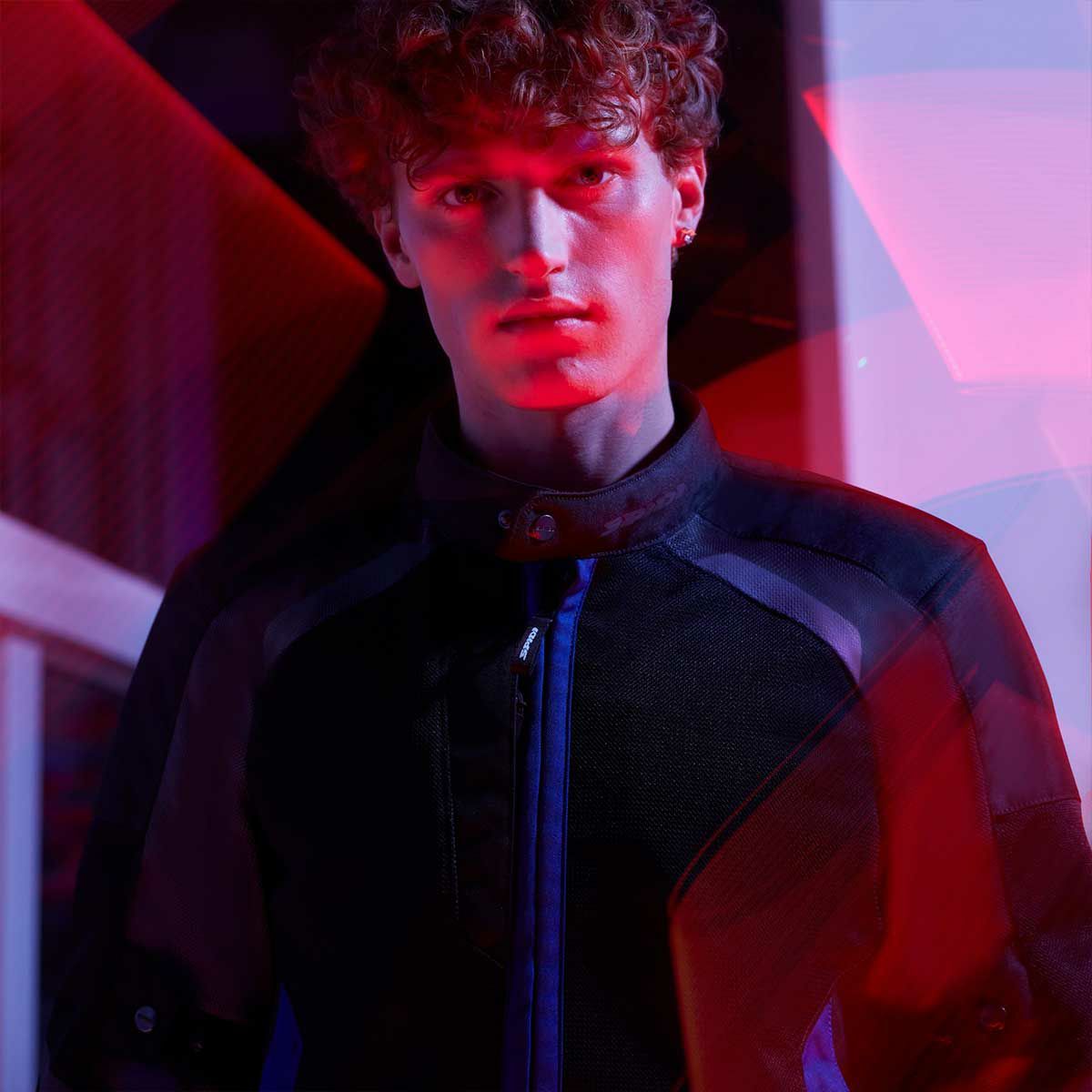 SPIDI｜テック ネット｜メッシュ｜ブルー｜モデル着用