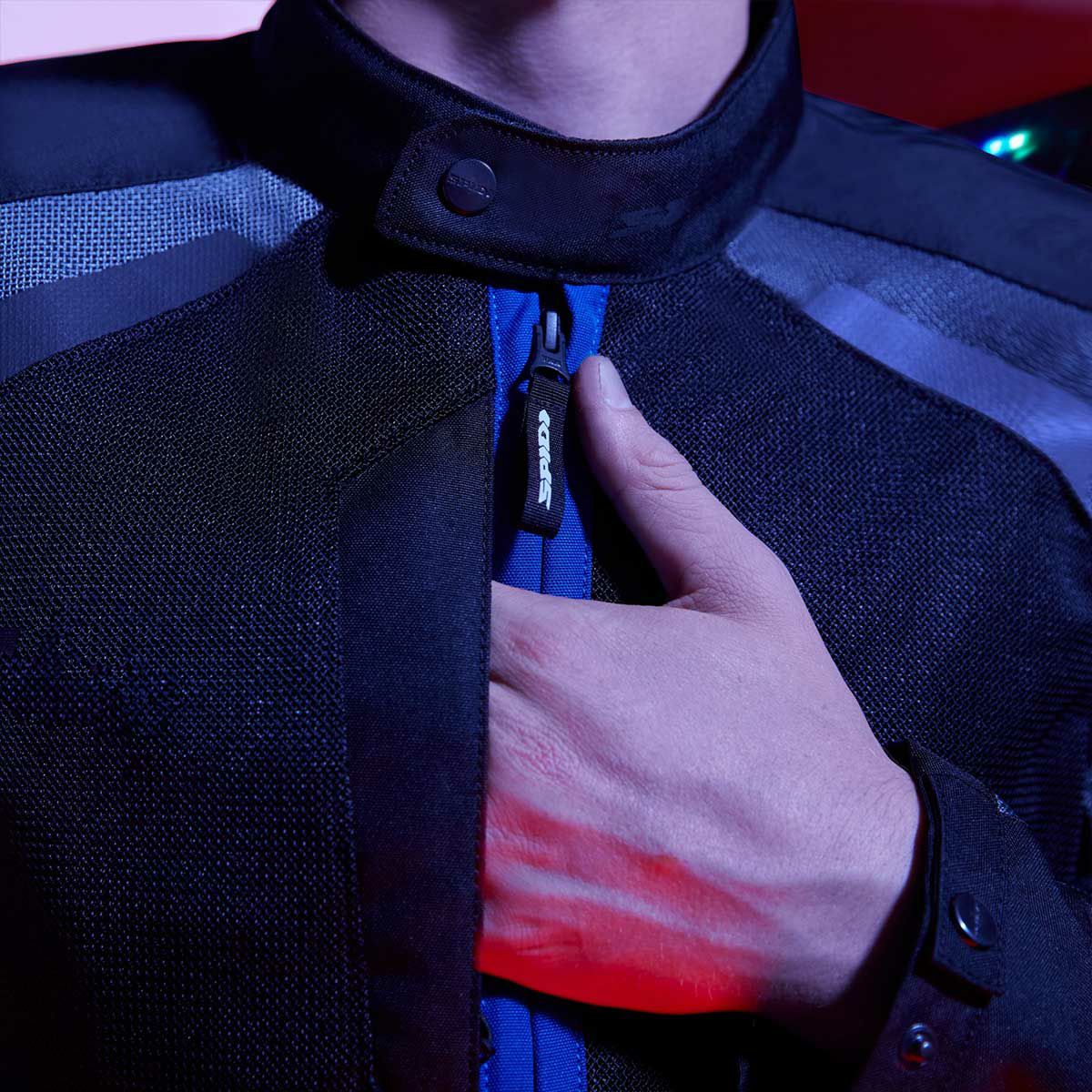 SPIDI｜テック ネット｜メッシュ｜ブルー｜モデル着用