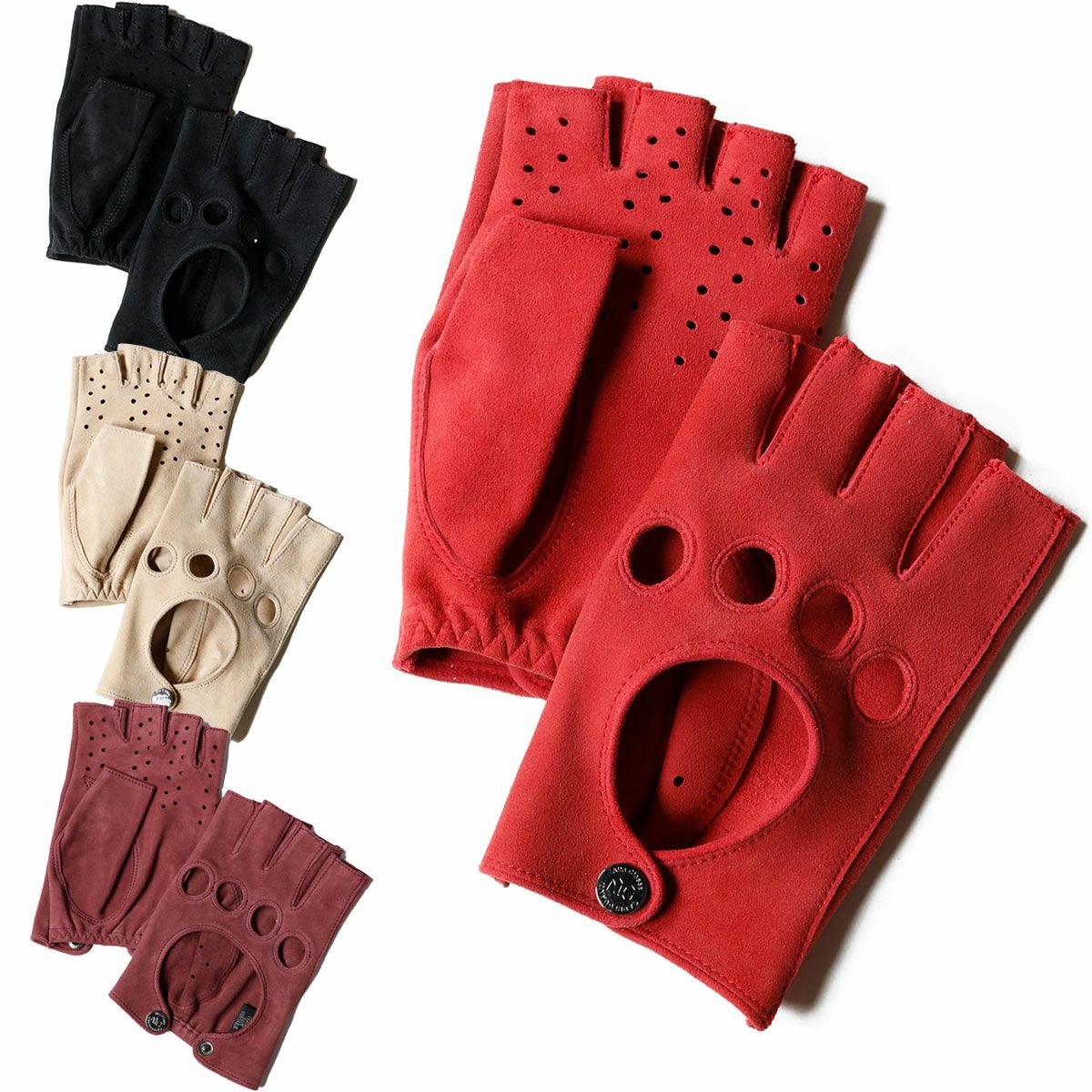 Alta Classe｜シープスエード ドライビンググローブ｜ハーフ