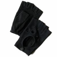 Alta Classe｜シープスエード ドライビンググローブ｜ハーフ｜ブラック