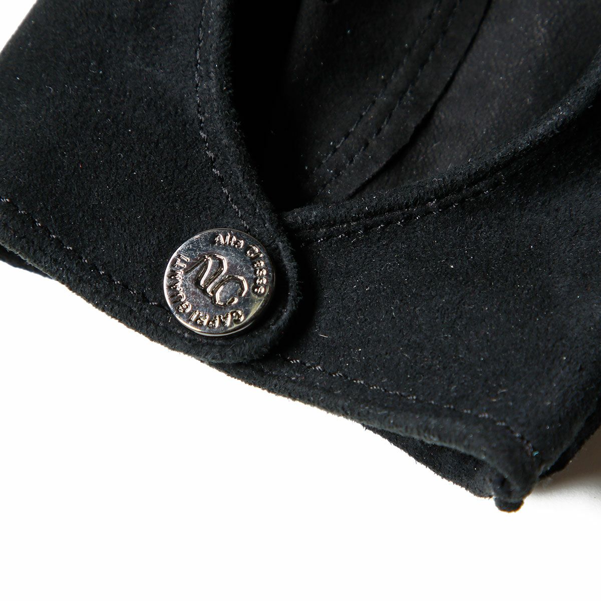 Alta Classe｜シープスエード ドライビンググローブ｜ハーフ｜ブラック