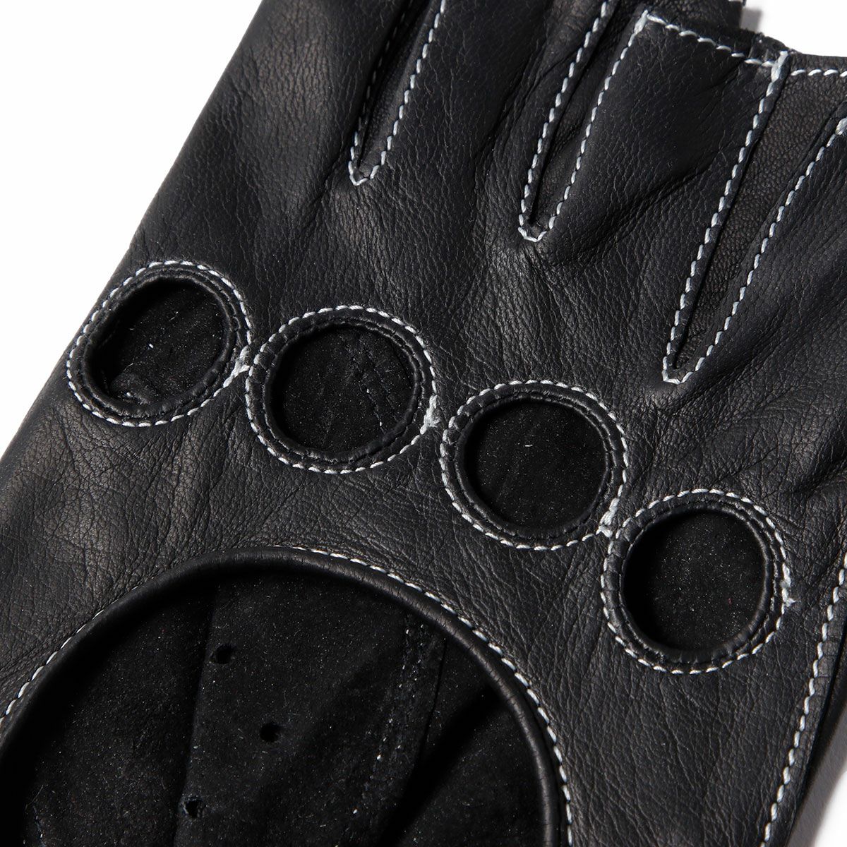 Alta Classe｜キッドレザー ドライビンググローブ｜ハーフ｜ブラック