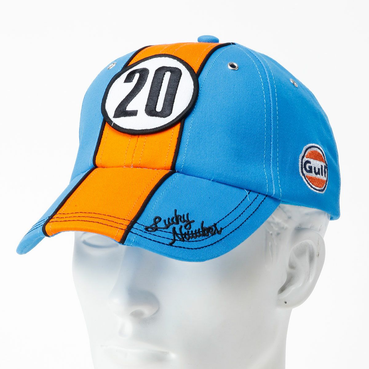 GULF｜ガルフ 20 ラッキーナンバー キャップ｜帽子｜コバルト