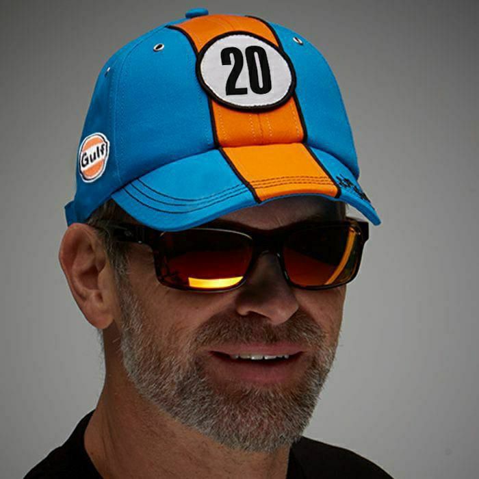 GULF｜ガルフ 20 ラッキーナンバー キャップ｜帽子｜コバルト｜モデル着用