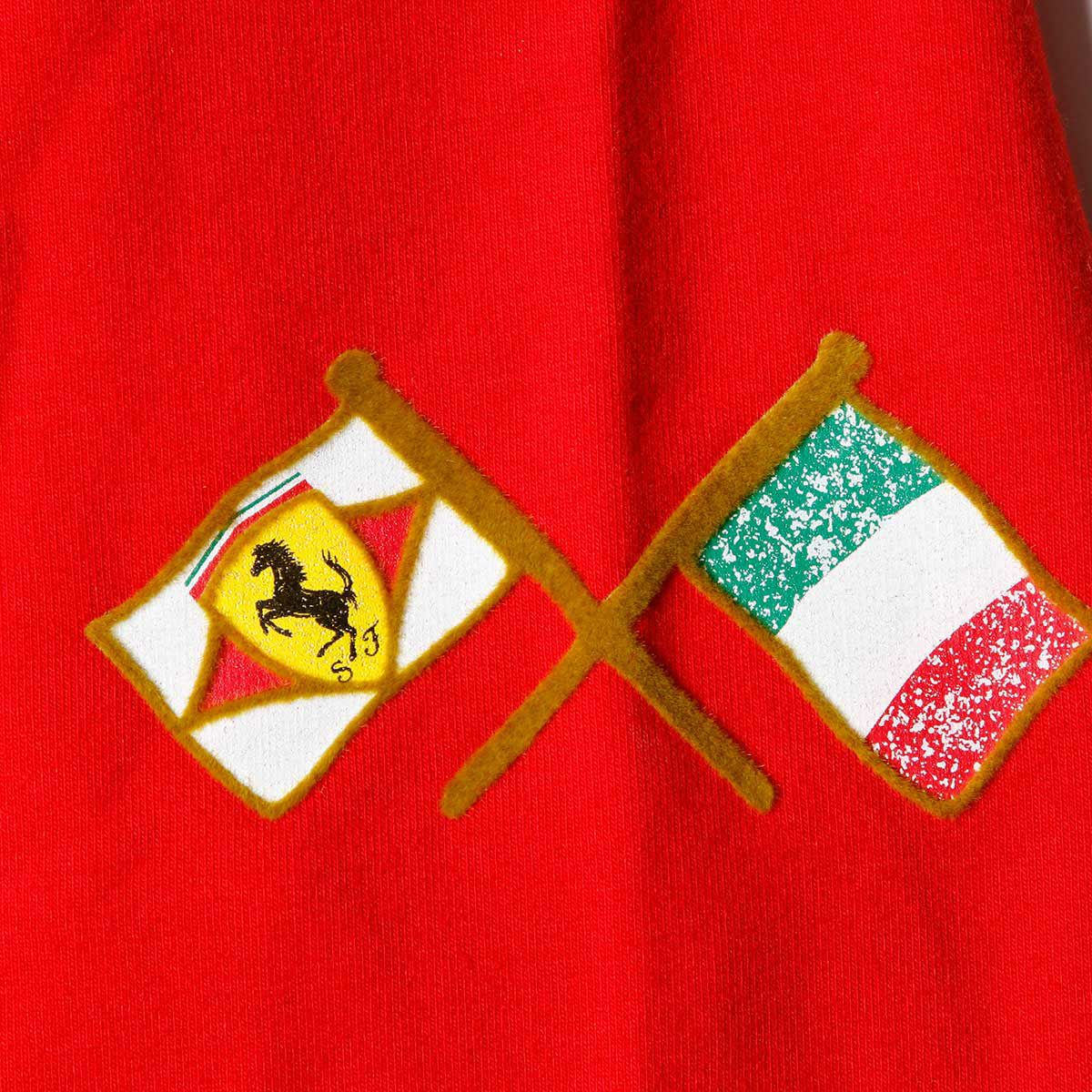 Ferrari｜フェラーリ ウィメンズ プリント ホース フード スウェットシャツ｜フーディ｜レッド