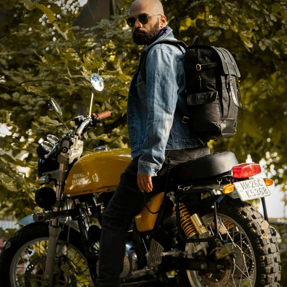 Trip Machine｜ランブラー バックパック パニア｜ブラック｜使用イメージ