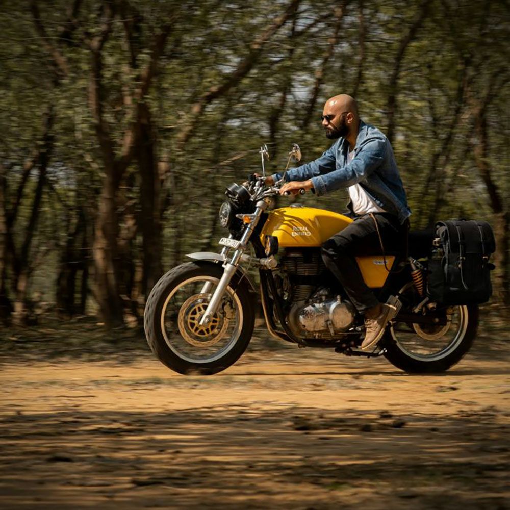 Trip Machine｜ランブラー バックパック パニア｜ブラック｜使用イメージ