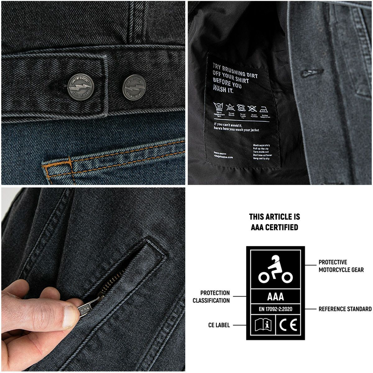 John Doe｜マーベリック ジャケット｜ファブリック｜ブラック｜モデル着用