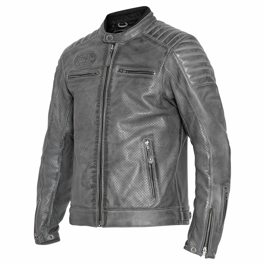 John Doe｜ストーム レザージャケット｜グレー