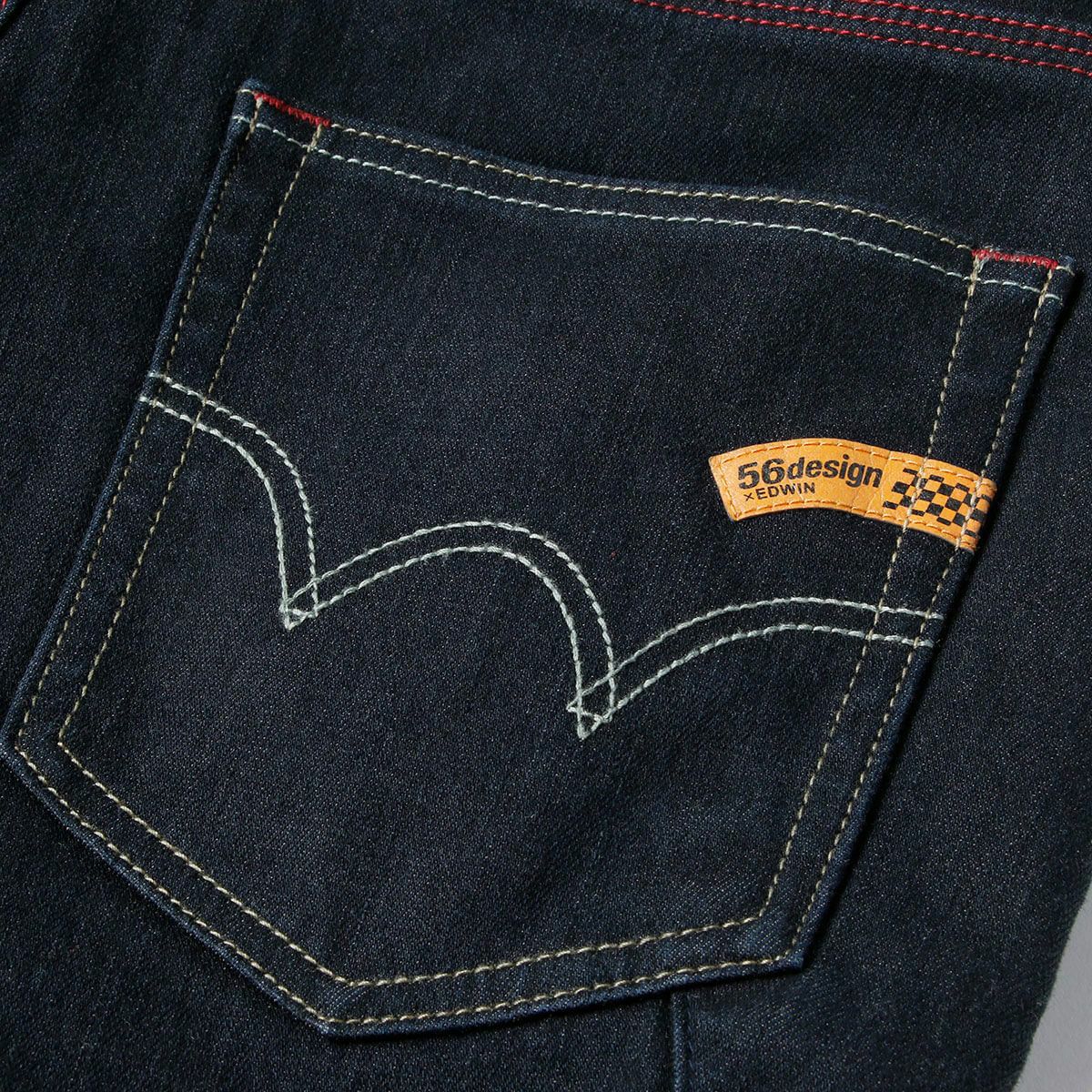 56design｜エドウィン コラボ 3D フィット ワイルドファイア デニム コーデュラ｜デニム｜One Wash