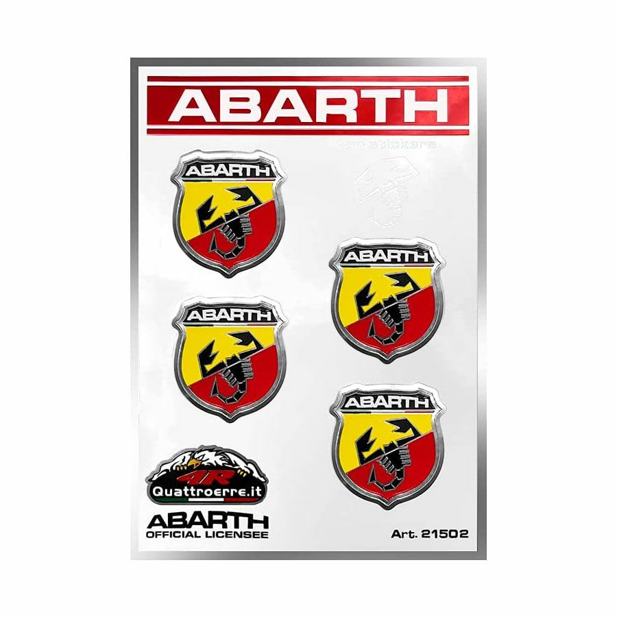 Abarth｜アバルト エンブレム ステッカー （4個セット）