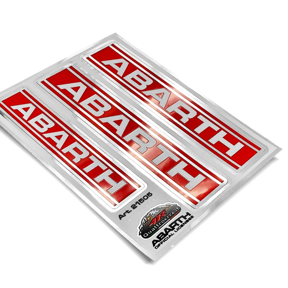 Abarth｜アバルト ロゴ ステッカー （3枚セット）｜