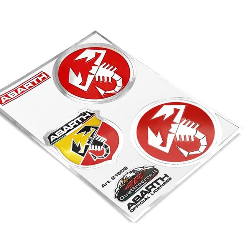 アバルト ドーム型 ステッカー サイド 2枚 Abarth スコーピオン