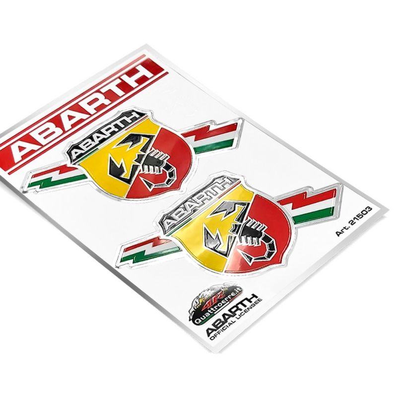 Abarth｜アバルト フラッシュ エンブレム ステッカー （2個セット）
