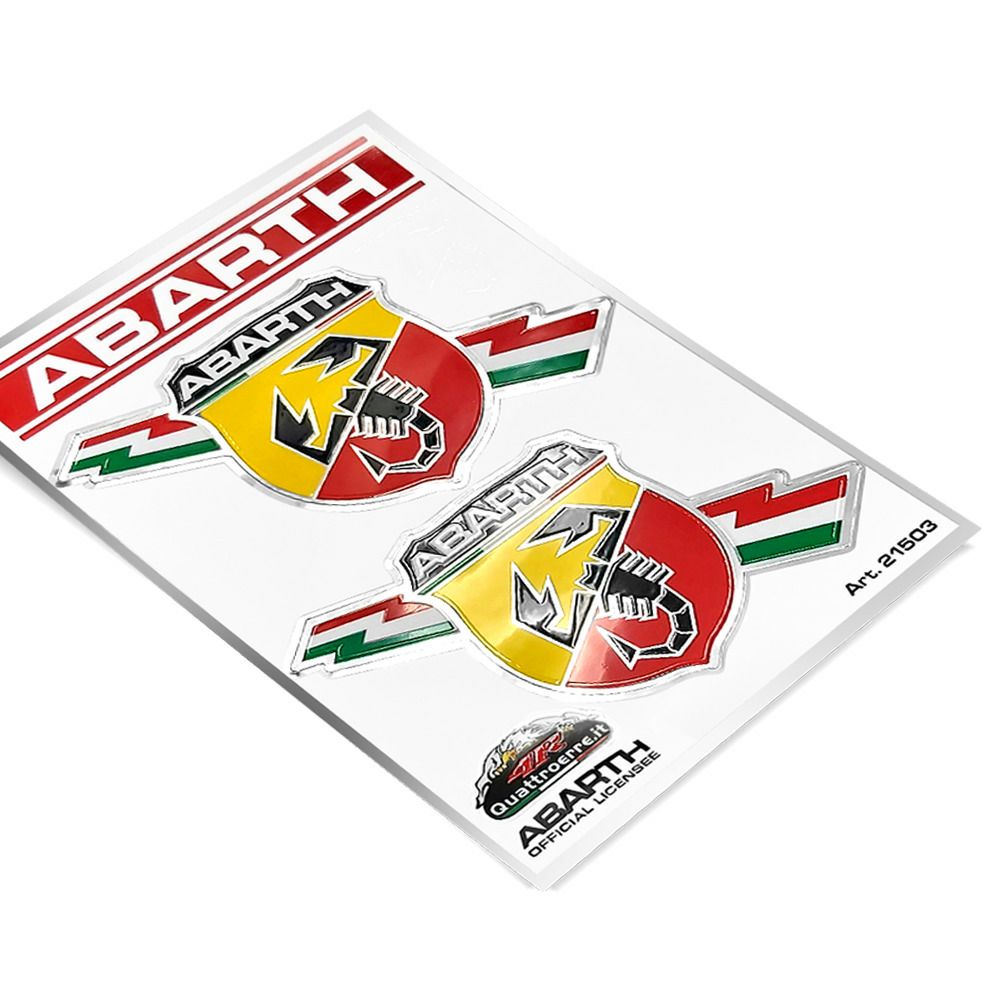 Abarth｜アバルト フラッシュ エンブレム ステッカー （2個セット）