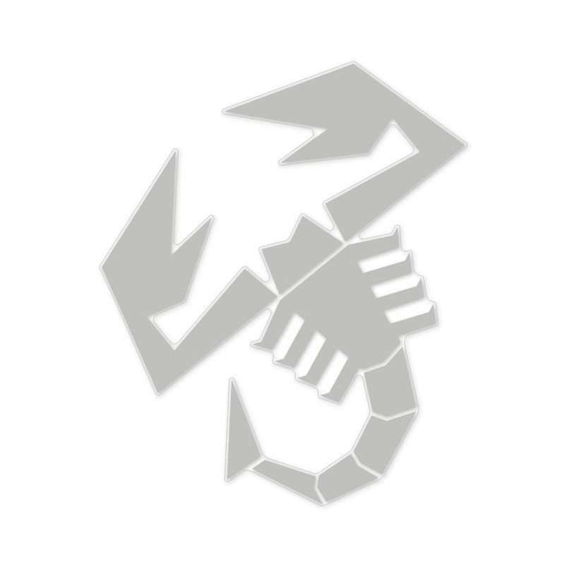 Abarth｜アバルト スコーピオン ステッカー （120mm）｜シルバー