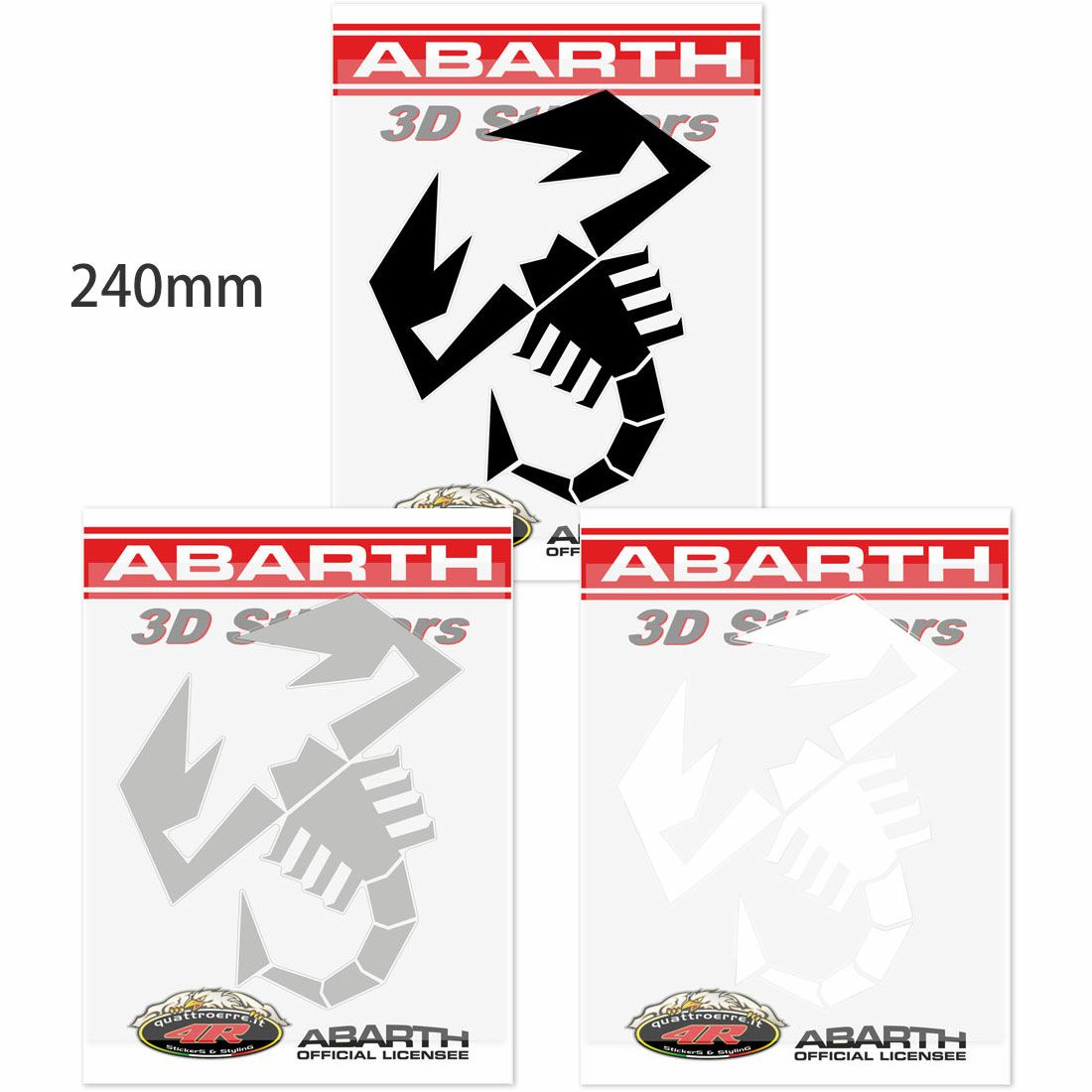 Abarth｜アバルト スコーピオン ステッカー （240mm）｜