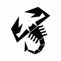 Abarth｜アバルト スコーピオン ステッカー （240mm）｜ブラック