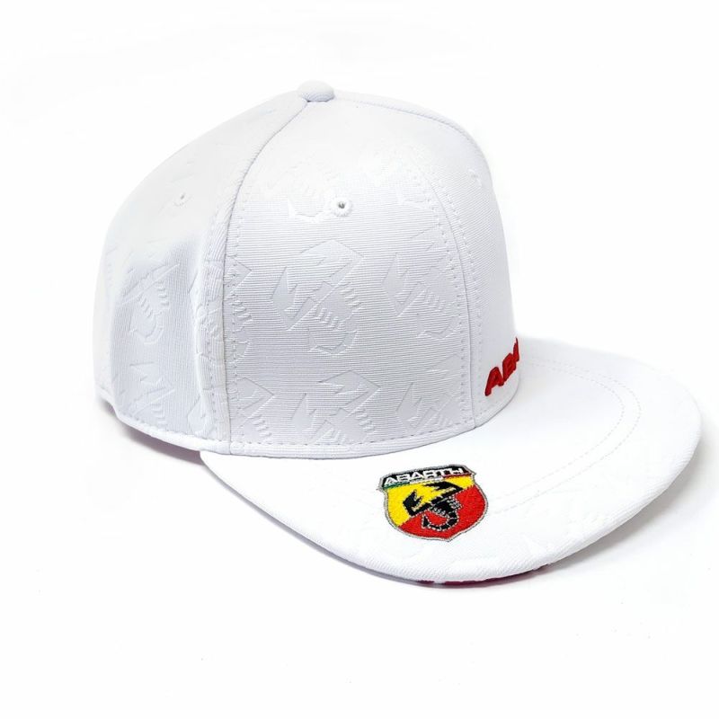 Abarth｜アバルト フラットブリム キャップ｜帽子｜ホワイト