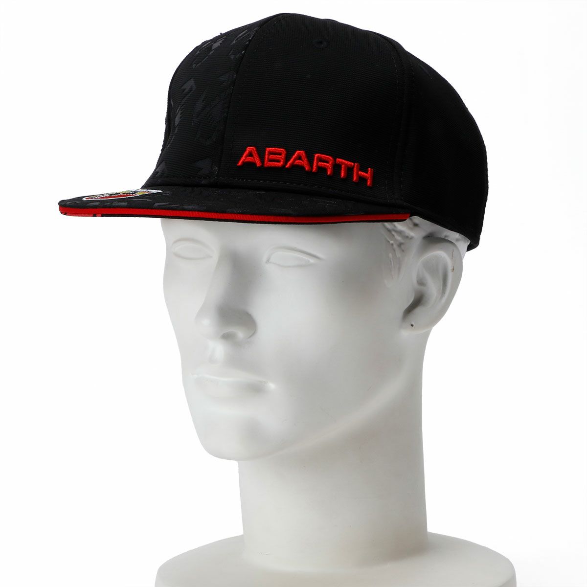 Abarth｜アバルト フラットブリム キャップ｜帽子｜ブラック