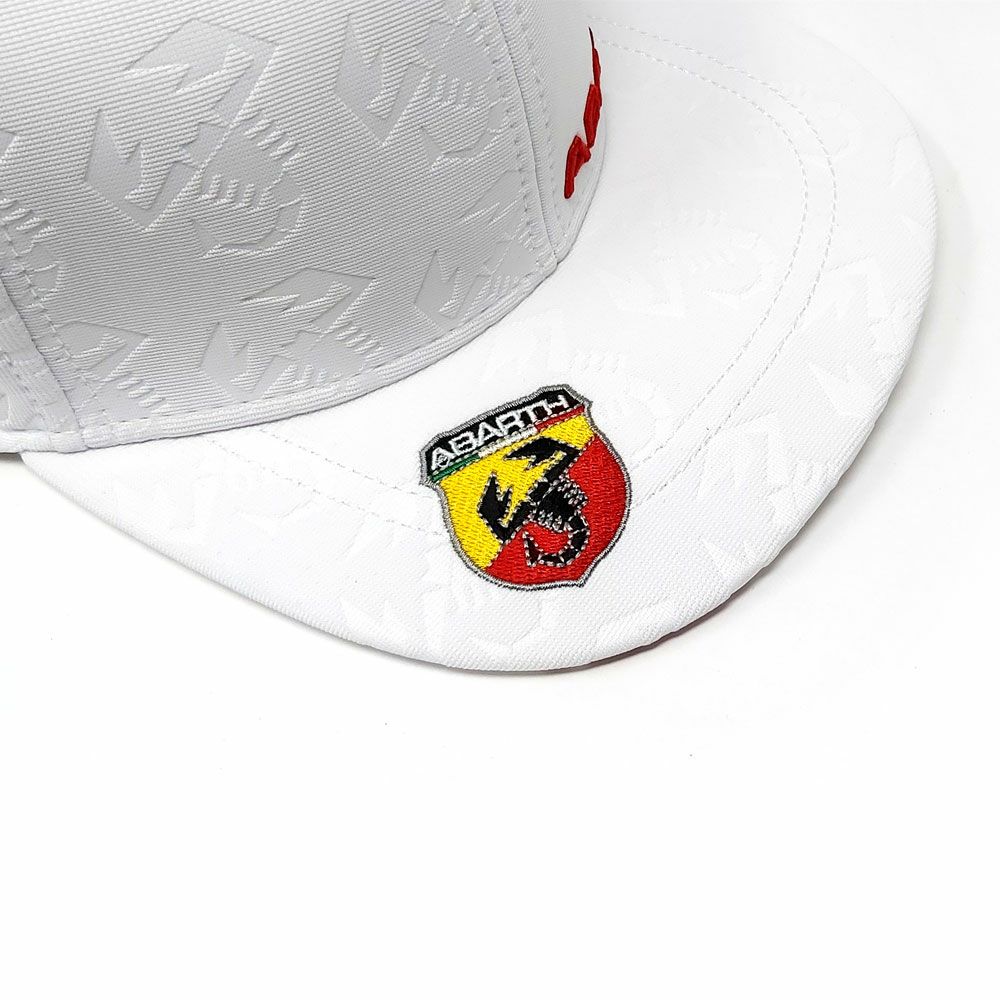 Abarth｜アバルト フラットブリム キャップ｜帽子｜ホワイト