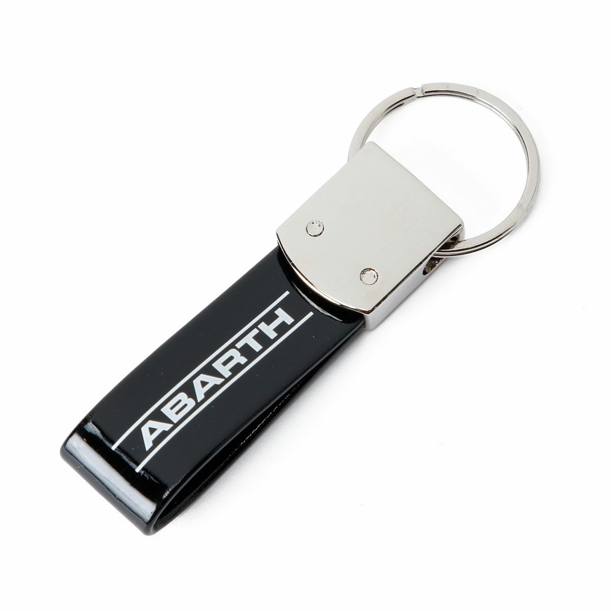 Abarth｜アバルト ストライプ バンド キーリング｜キーホルダー｜ブラック×イエロー