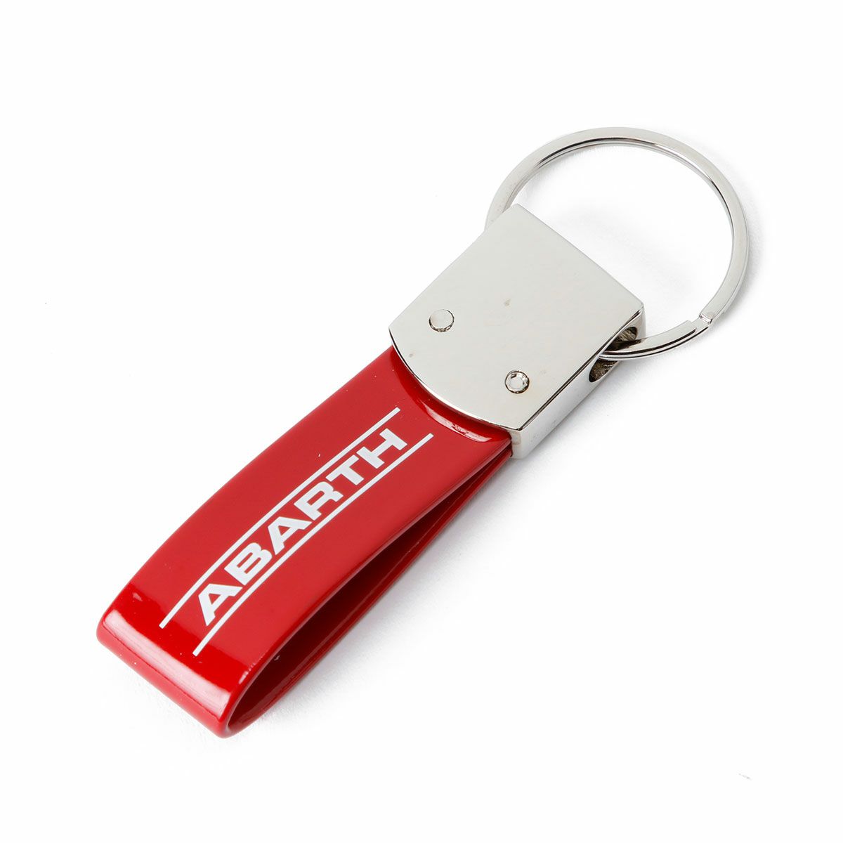 Abarth｜アバルト ストライプ バンド キーリング｜キーホルダー｜レッド×イエロー