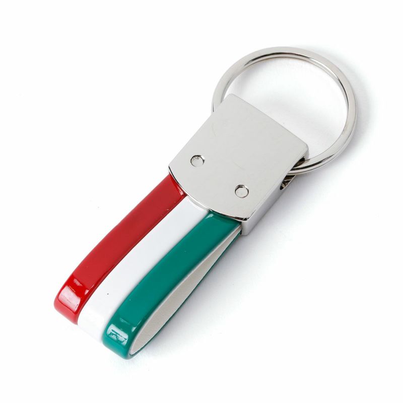 Abarth｜アバルト トリコロール バンド キーリング｜キーホルダー