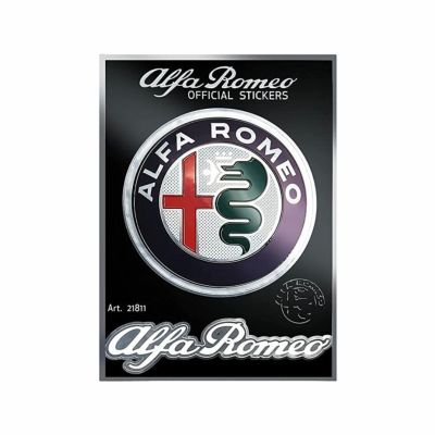 Alfaromeo｜アルファロメオ ロゴ ステッカー （2枚セット）｜