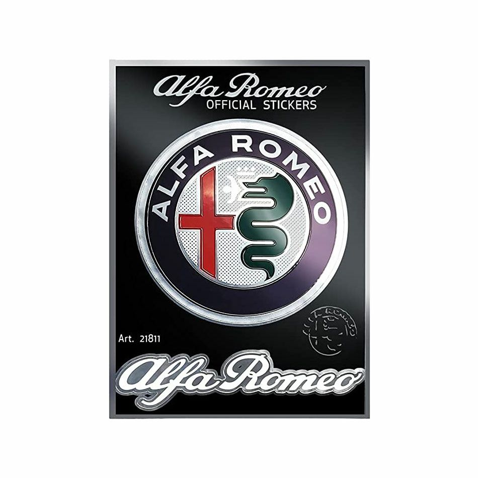 Alfaromeo｜アルファロメオ ロゴ ステッカー （2枚セット）｜