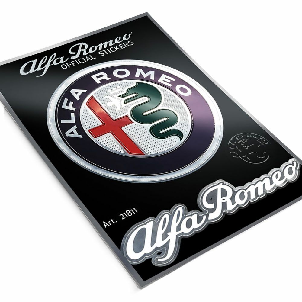 Alfaromeo｜アルファロメオ ロゴ ステッカー （2枚セット）｜