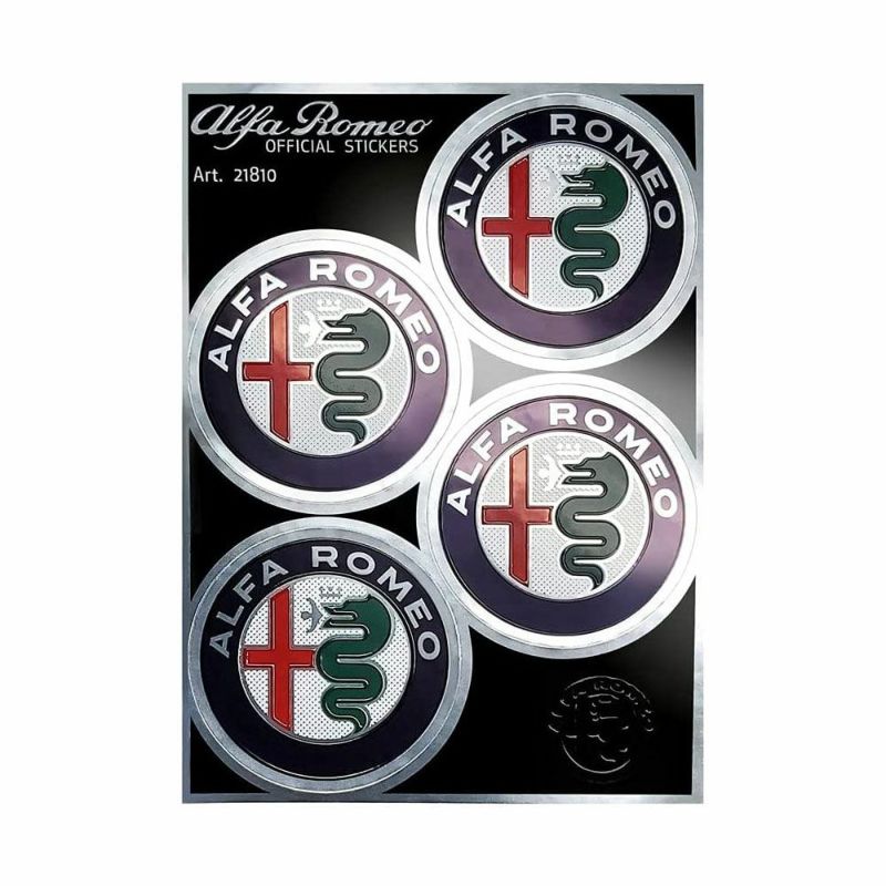 Alfaromeo｜アルファロメオ エンブレム ステッカー （4枚セット）｜