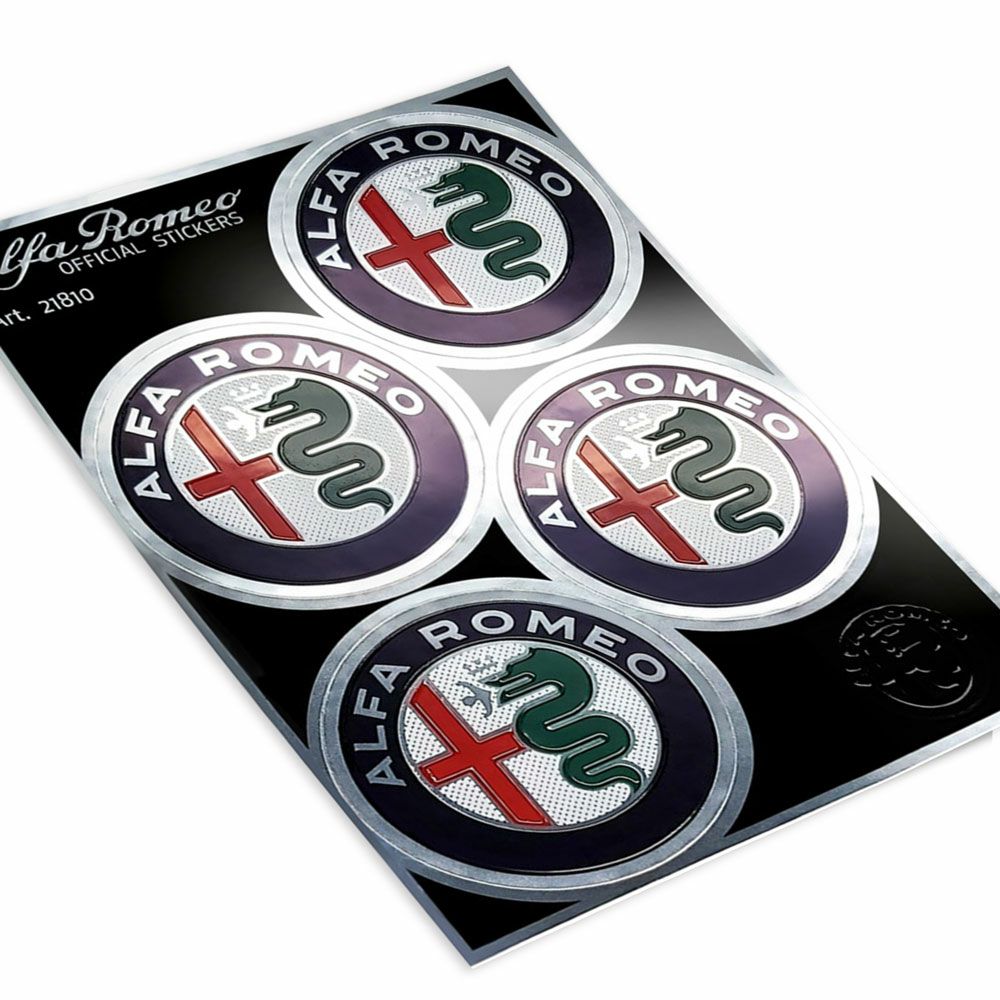 Alfaromeo｜アルファロメオ エンブレム ステッカー （4枚セット）｜