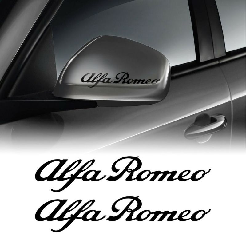 Alfaromeo｜アルファロメオ ロゴ ステッカー （10cm）｜ブラック