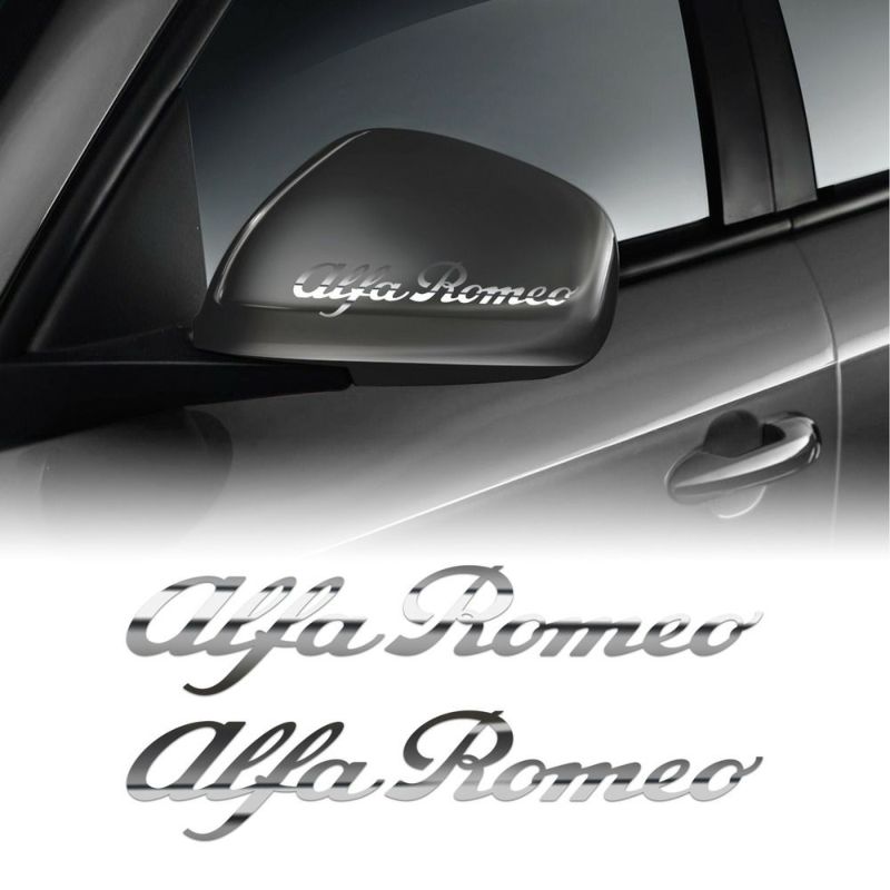 Alfaromeo｜アルファロメオ ロゴ ステッカー （10cm）｜クローム
