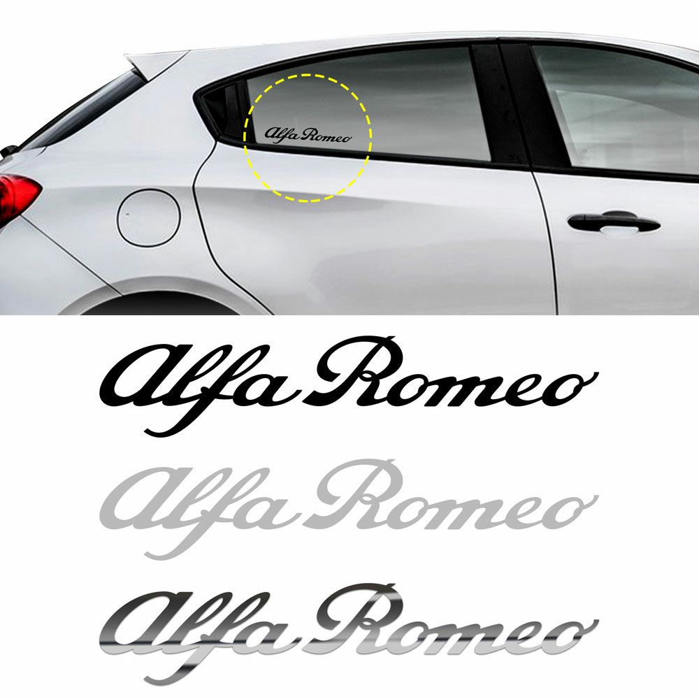 Alfaromeo｜アルファロメオ ロゴ ステッカー （13cm）｜