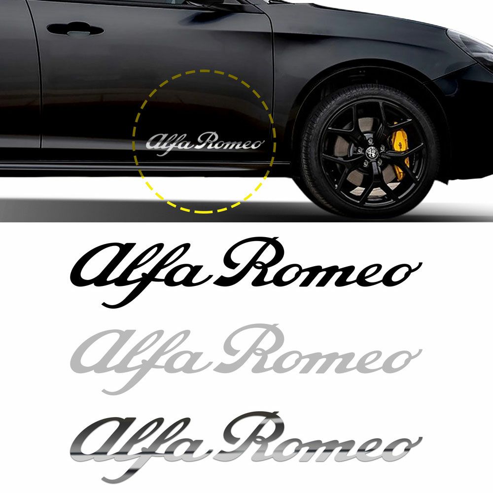 Alfaromeo｜アルファロメオ ロゴ ステッカー （25cm）｜