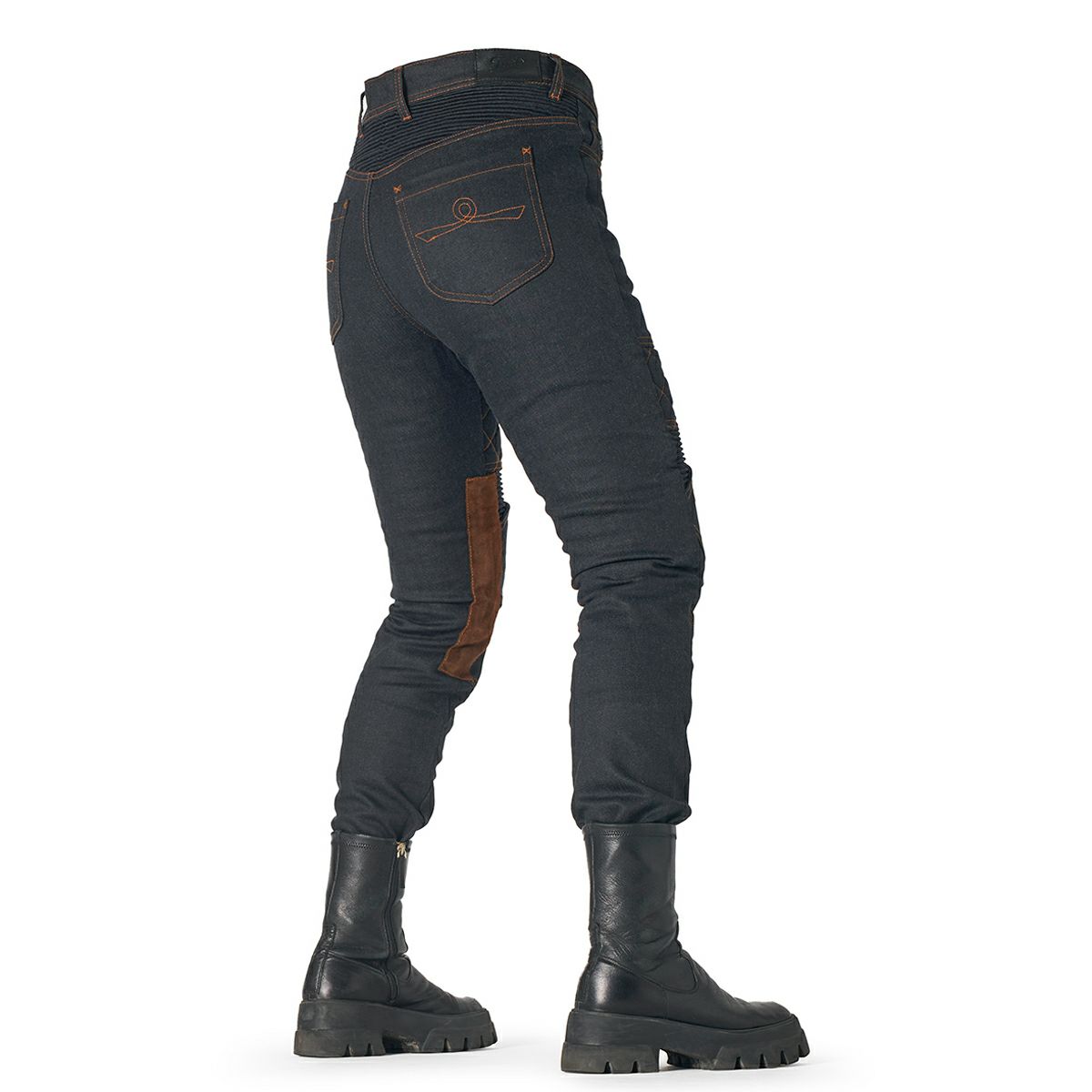 Fuel Motorcycles｜ウーマン サージェント ワックスド｜その他パンツ｜インディゴ｜着用