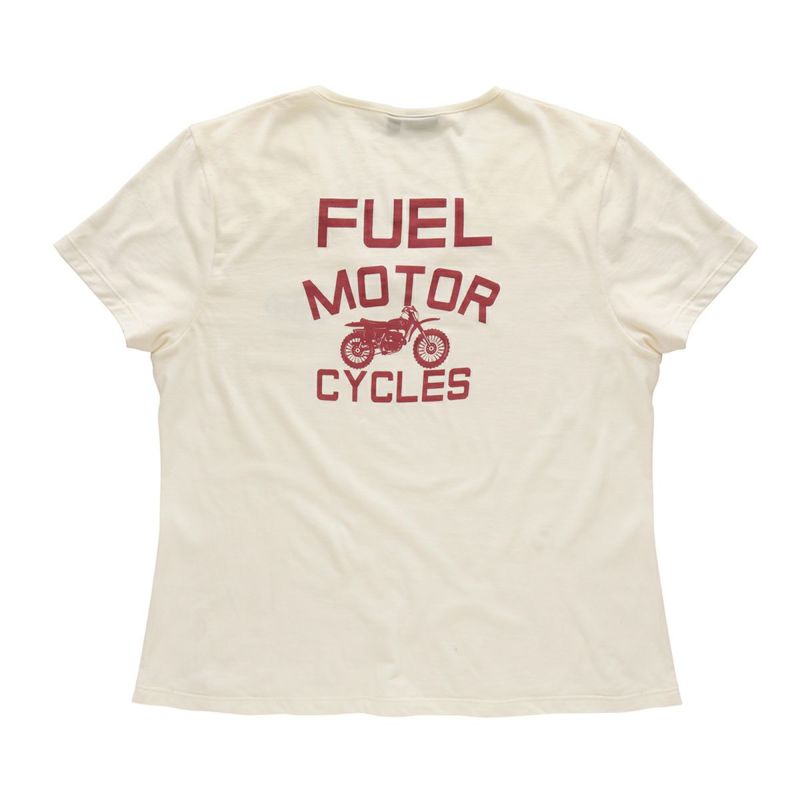Fuel Motorcycles｜ウーマン アンジー Tシャツ｜クリーム