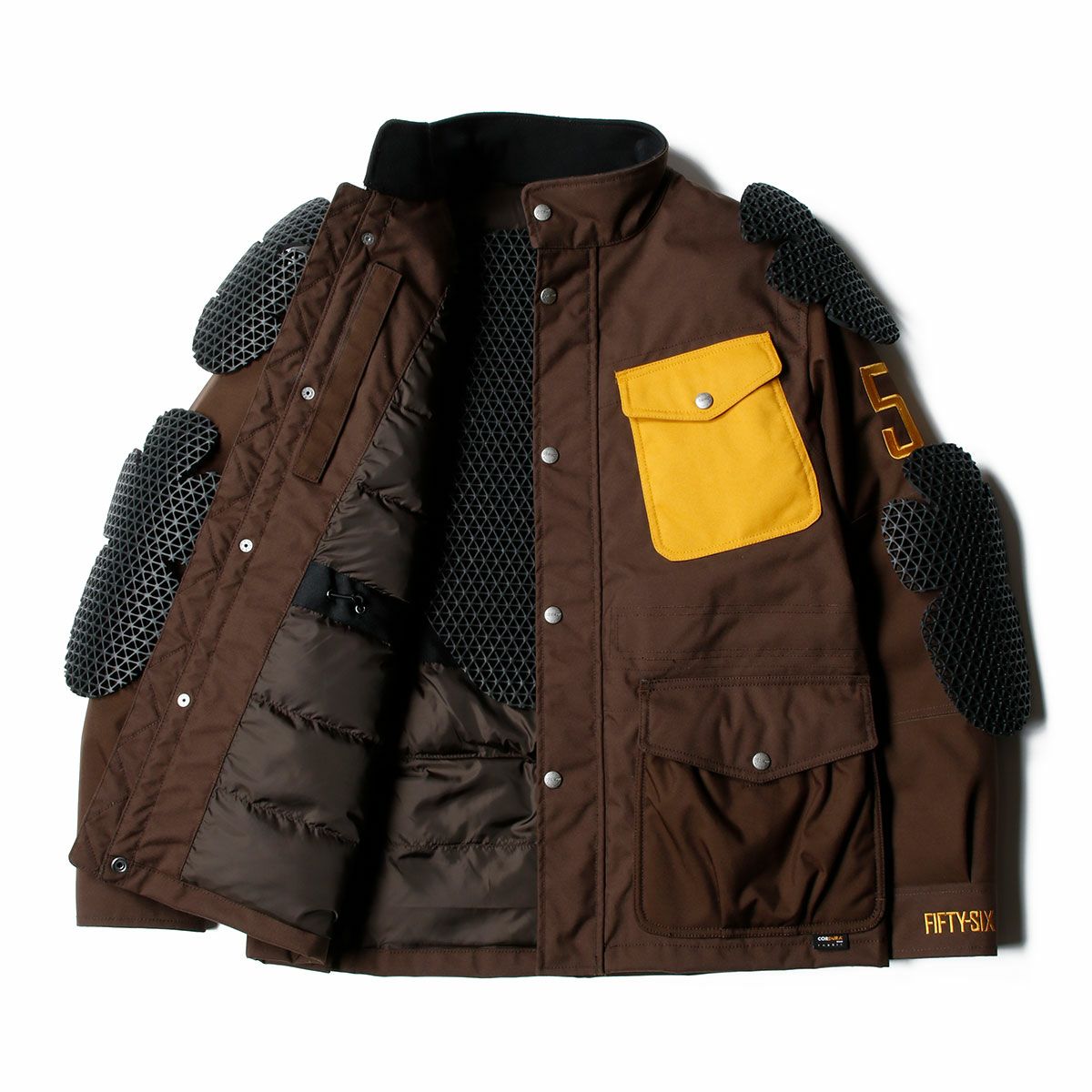 56design｜ウィンター サファリ ジャケット｜ファブリック｜ダークブラウン