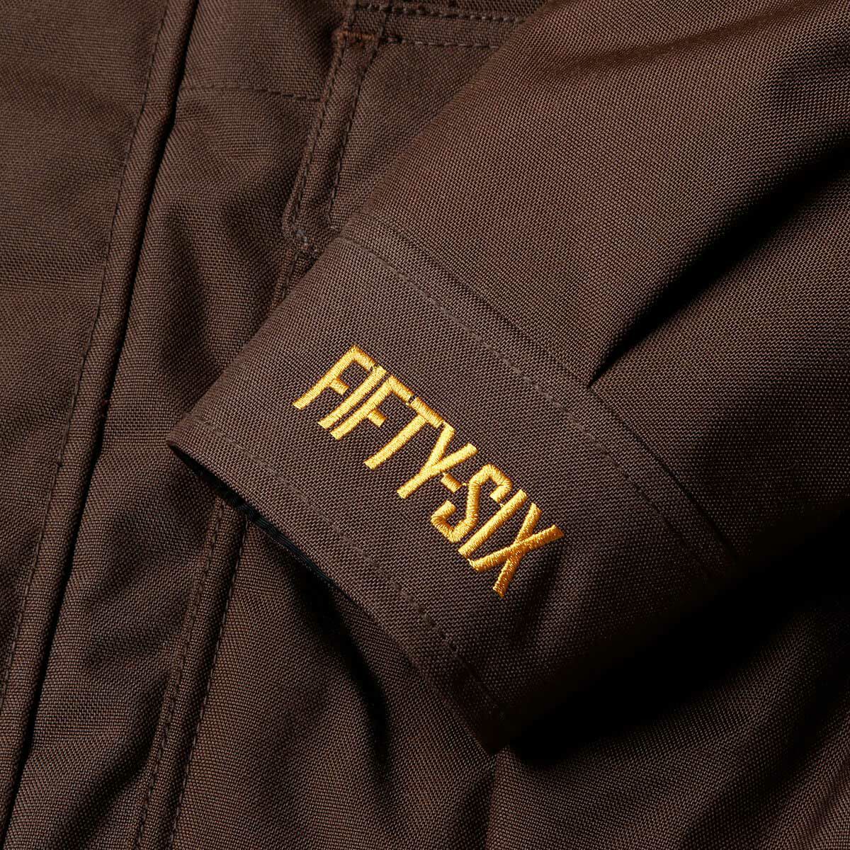 56design｜ウィンター サファリ ジャケット｜ファブリック｜ダークブラウン