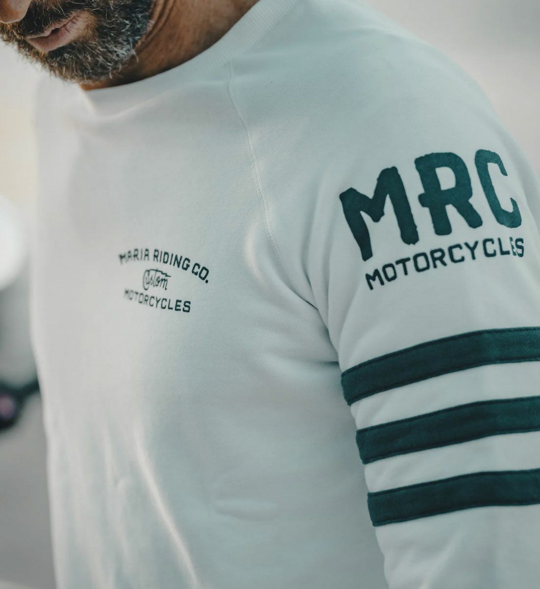 Maria Riding Company｜スペーズ ウィンター スウェットシャツ ホワイト｜スウェット｜ホワイト｜モデル着用