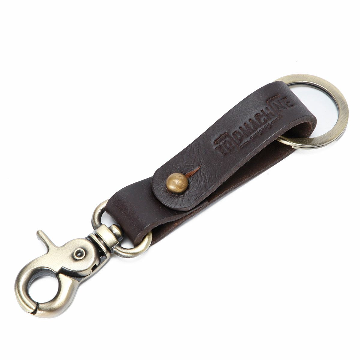 Trip Machine｜キー フォブ｜キーホルダー｜タバコブラウン×アンティークゴールド