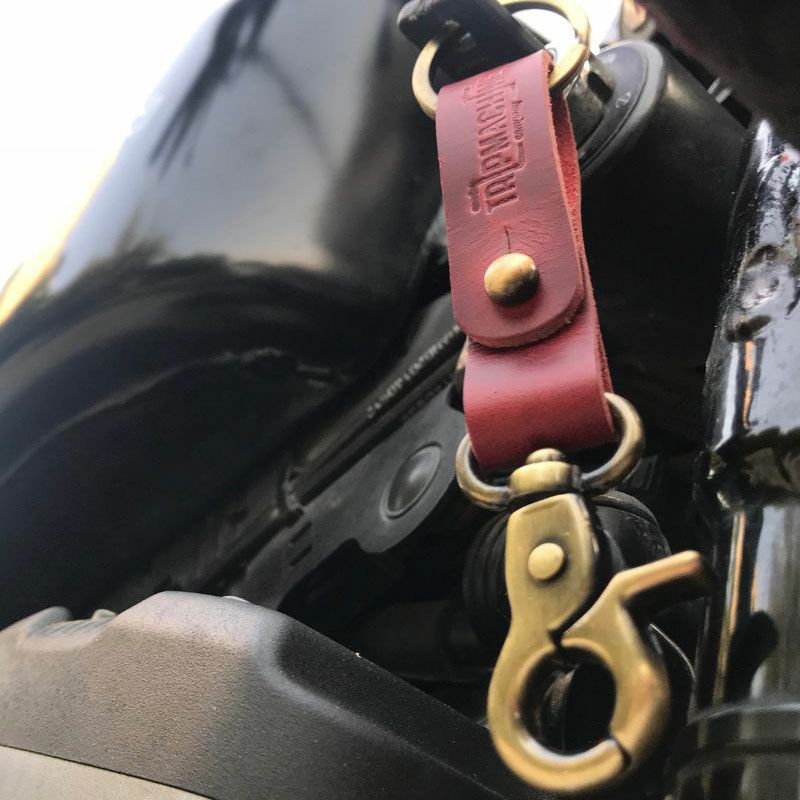 Trip Machine｜キー フォブ｜キーホルダー｜チェリーレッド×アンティークゴールド