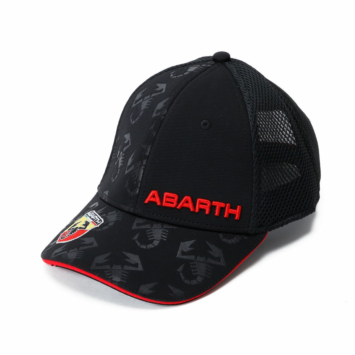 Abarth｜アバルト メッシュ ベースボールキャップ｜帽子｜ブラック