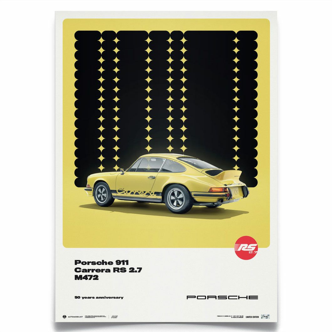 PORSCHE 911 CARRERA RS 2.7 YELLOW 50TH リミテッド エディション 