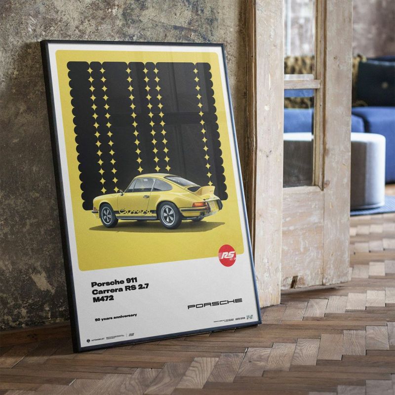 911 リミテッドエディション  冊子付き PORSCHE 911 CARRERA RS 2.7 YELLOW 50TH リミテッド