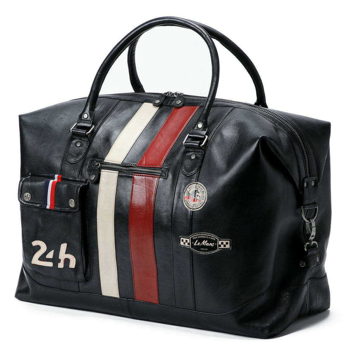 CLASSIC LEGEND MOTORS｜【ル・マン24時間レース・オフィシャルライセンス商品】ウィークエンド レザー バッグ 72H｜ボストンバッグ｜ブラック