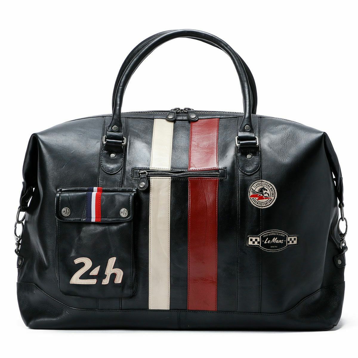 CLASSIC LEGEND MOTORS｜【ル・マン24時間レース・オフィシャルライセンス商品】ウィークエンド レザー バッグ 72H｜ボストンバッグ｜ブラック